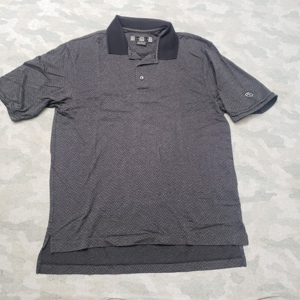 Nike Golf Polo Shirt Mens Medium Gray Short Sleeve Sportswear Casual Outdoors